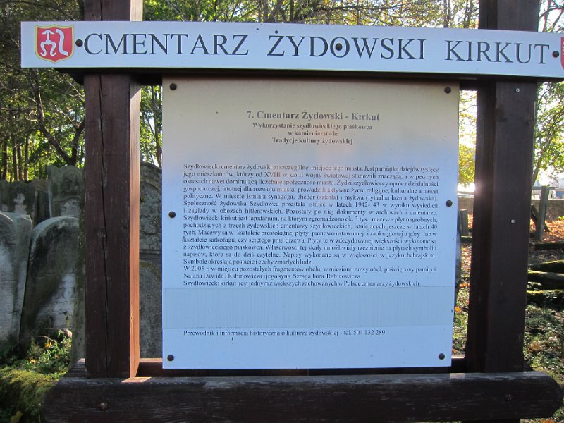 0- Szydlowiec à l'entrée du cimetière