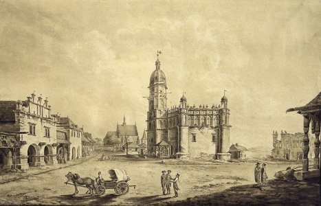 Rynek_Szydłowiec_en NOIR etBLANC by_Zygmunt_Vogel